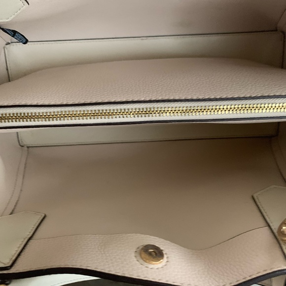 ๐ค๐คMICHAEL KORS KIMBERLY LIGHT CREAM LEATHER SATCHEL/CROSSBODY BAG!๐ค๐ค - Picture 7 of 8